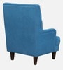 Fernand Fabric Full Back Lounge Chair In Sea Blue Colour