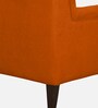 Fernand Velvet Full Back Lounge Chair In Rust Colour