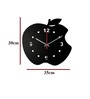 Fernando Engineered Wood Black Wall Clock