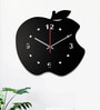 Fernando Engineered Wood Black Wall Clock