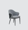 Ferrara Fabric Italian Dining Chair In Grey Color