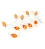 Orange Pointed Bulb LED String Light