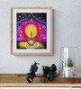 Festive Diya Handmade Acrylic On Unframed Canvas Painting