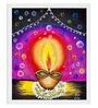 Festive Diya Handmade Acrylic On Unframed Canvas Painting