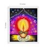 Festive Diya Handmade Acrylic On Unframed Canvas Painting