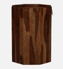 Feurus Sheesham Wood Bar Cabinet In Rustic Teak Finish