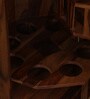Feurus Sheesham Wood Bar Cabinet In Rustic Teak Finish