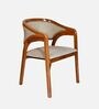 Fezra Teak Wood Arm Chair In Teak Finish