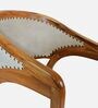 Fezra Teak Wood Arm Chair In Teak Finish