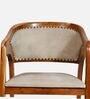 Fezra Teak Wood Arm Chair In Teak Finish