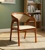 Fezra Teak Wood Arm Chair In Teak Finish