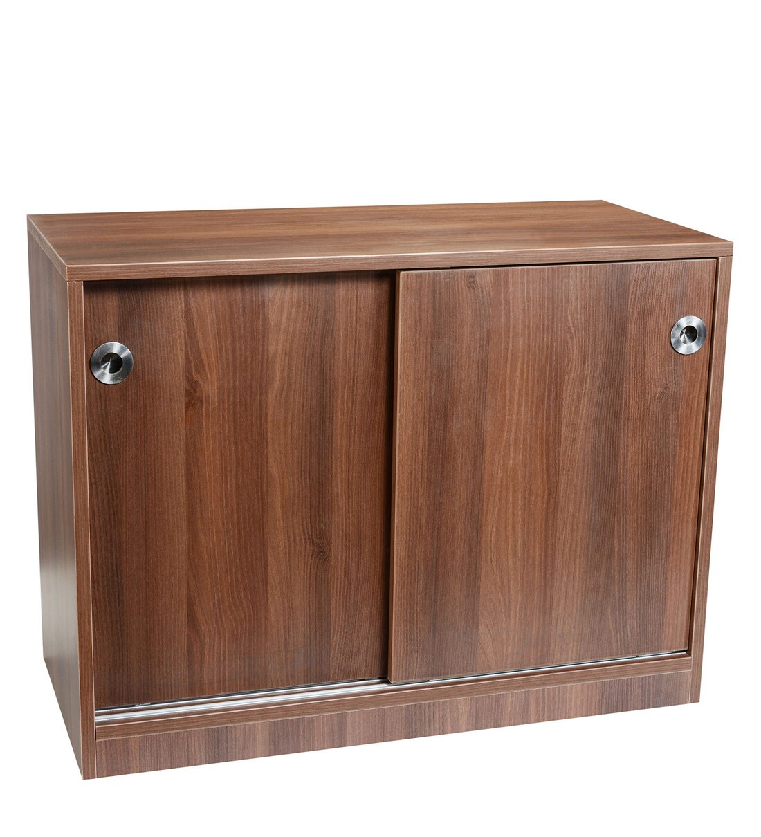 Buy File with Sliding Doors in Walnut Finish by Addy Design