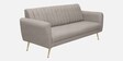 Fidel Boucle Fabric 3 Seater Sofa In Dark Grey Colour