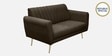 Fidel Chenille Fabric 2 Seater Sofa in Brown Colour