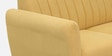 Fidel Chenille Fabric 2 Seater Sofa In Camel Yellow Colour