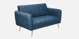 Fidel Chenille Fabric 2 Seater Sofa In Denim Blue Colour