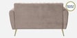 Fidel Chenille Fabric 2 Seater Sofa in Sandy Brown Colour