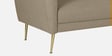 Fidel Chenille Fabric 3 Seater Sofa in Beige Colour