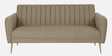 Fidel Chenille Fabric 3 Seater Sofa in Beige Colour