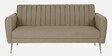 Fidel Chenille Fabric 3 Seater Sofa in Beige Colour