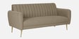 Fidel Chenille Fabric 3 Seater Sofa in Beige Colour