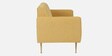 Fidel Chenille Fabric 3 Seater Sofa In Camel Yellow Colour