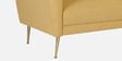 Fidel Chenille Fabric 3 Seater Sofa In Camel Yellow Colour