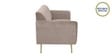Fidel Chenille Fabric 3 Seater Sofa in Sandy Brown Colour