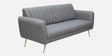 Fidel Chenille Fabric 3 Seater Sofa In Slate Grey Colour