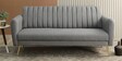 Fidel Chenille Fabric 3 Seater Sofa In Slate Grey Colour