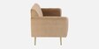 Fidel Velvet 2 Seater Sofa In Beige Colour
