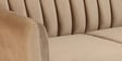 Fidel Velvet 2 Seater Sofa In Beige Colour
