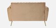 Fidel Velvet 2 Seater Sofa In Beige Colour