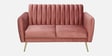 Fidel Velvet 2 Seater Sofa In Blush Pink Colour