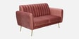 Fidel Velvet 2 Seater Sofa In Blush Pink Colour