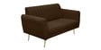 Fidel Velvet 2 Seater Sofa in Brown Colour