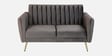 Fidel Velvet 2 Seater Sofa In Fossil Grey Colour