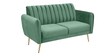 Fidel Velvet 2 Seater Sofa in Mint Green Colour