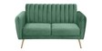 Fidel Velvet 2 Seater Sofa in Mint Green Colour