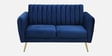 Fidel Velvet 2 Seater Sofa In Royal Blue Colour