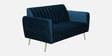 Fidel Velvet 2 Seater Sofa In Teal Blue Colour