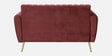Fidel Velvet 2 Seater Sofa In Wine Red Colour