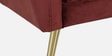 Fidel Velvet 2 Seater Sofa In Wine Red Colour