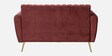 Fidel Velvet 2 Seater Sofa In Wine Red Colour