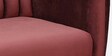 Fidel Velvet 2 Seater Sofa In Wine Red Colour