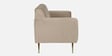 Fidel Velvet 3 Seater Sofa In Beige Colour