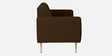Fidel Velvet 3 Seater Sofa in Brown Colour