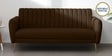 Fidel Velvet 3 Seater Sofa in Brown Colour