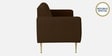 Fidel Velvet 3 Seater Sofa in Brown Colour