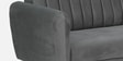 Fidel Velvet 3 Seater Sofa In Fossil Grey Colour
